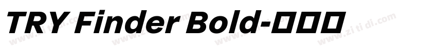 TRY Finder Bold字体转换